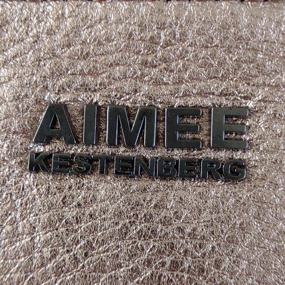 Aimee Kestenburg Pink Metallic Just Saying Crossbody Purse - Picture 6 of 13